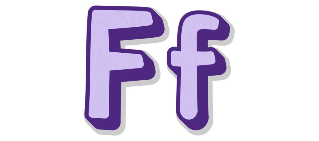 trace the letter F