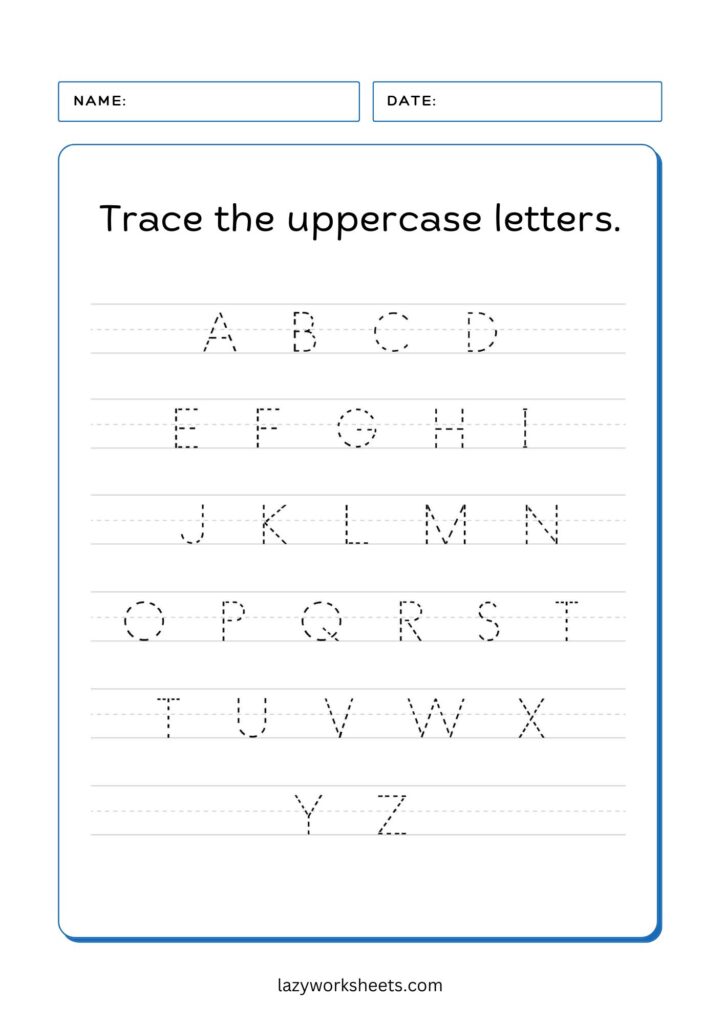 Trace the Uppercase Letters