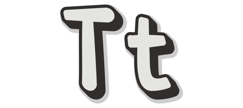 Trace the Letter T
