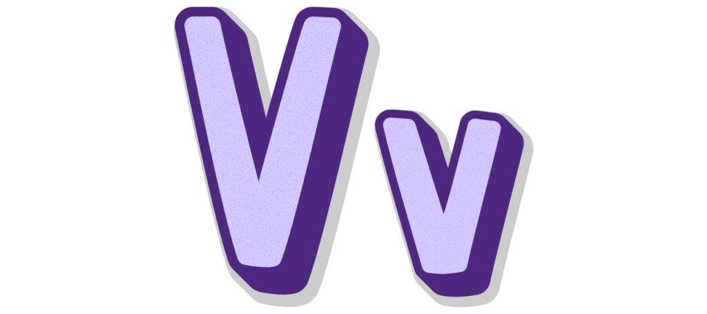 Trace the Letter V