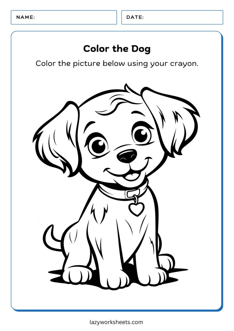 Color the Animals Worksheets | Free PDF Sheets