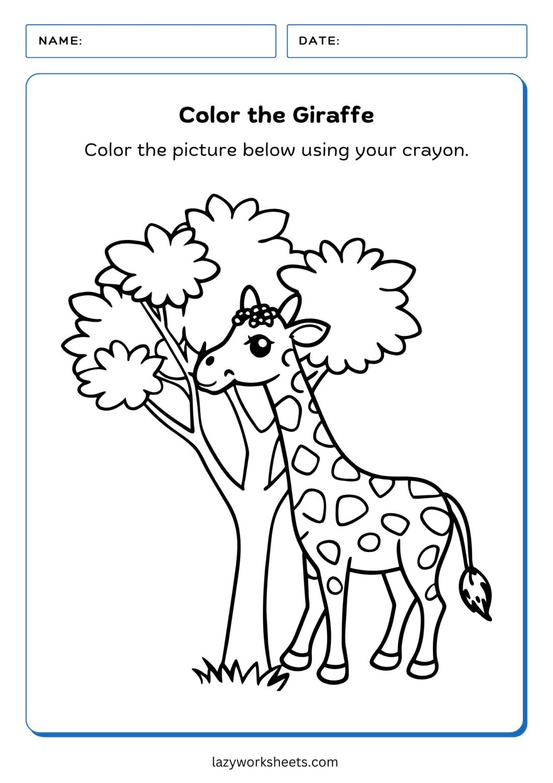 Color the Animals Worksheets | Free PDF Sheets