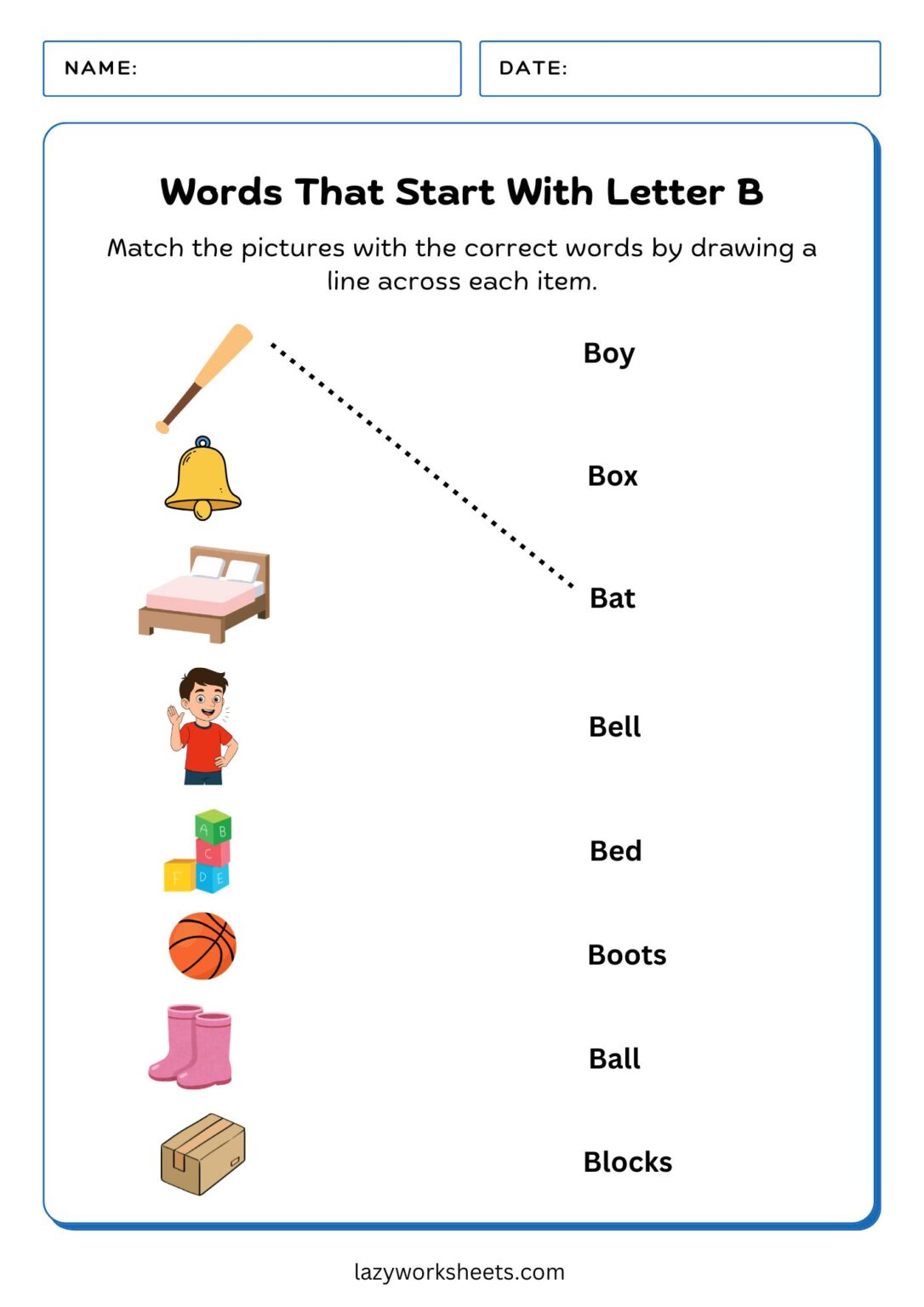 Letter B Practice Worksheets | Free PDF Sheets | Lazy Worksheets