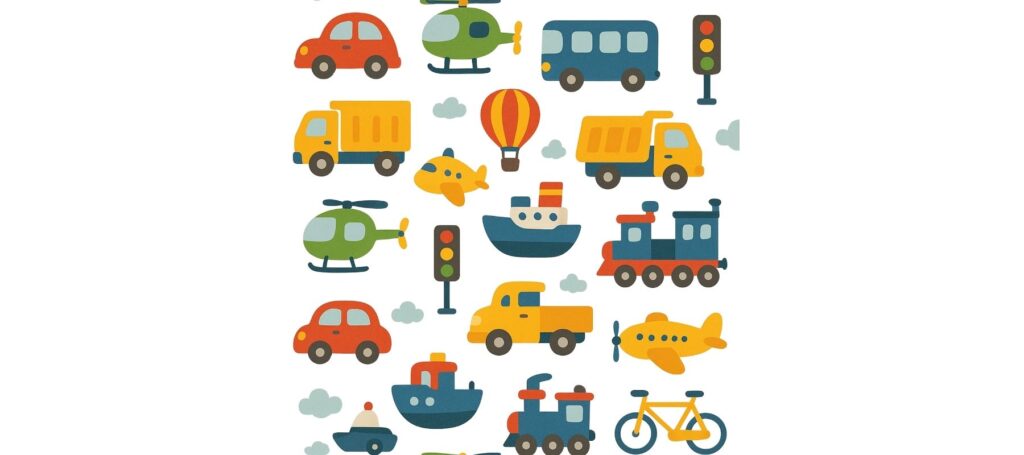 Color the Vehicles cover page