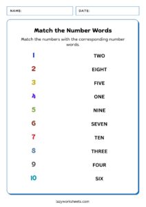 Counting Numbers 1 to 10 | Free PDF Sheets | Lazy Worksheets